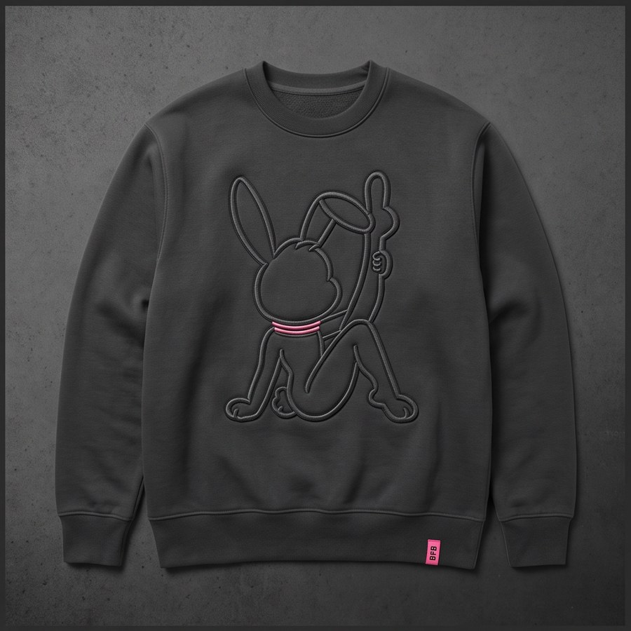 Blackout Crewneck in black