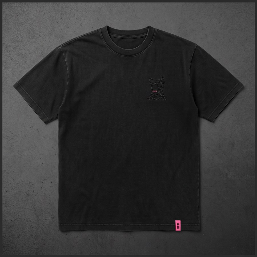Tonal Heavyweight Tee in black