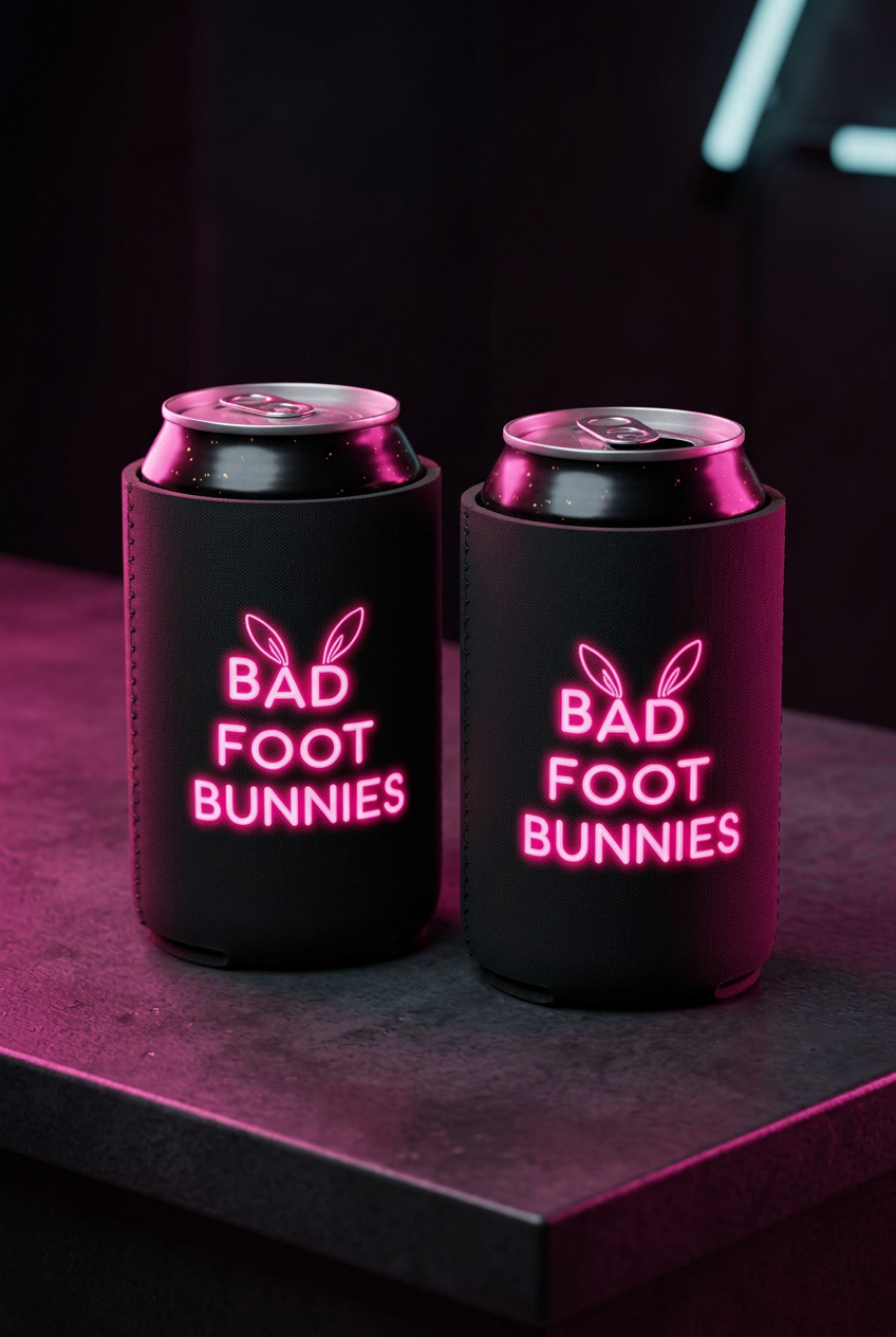 Can Koozie 2-Pack in black
