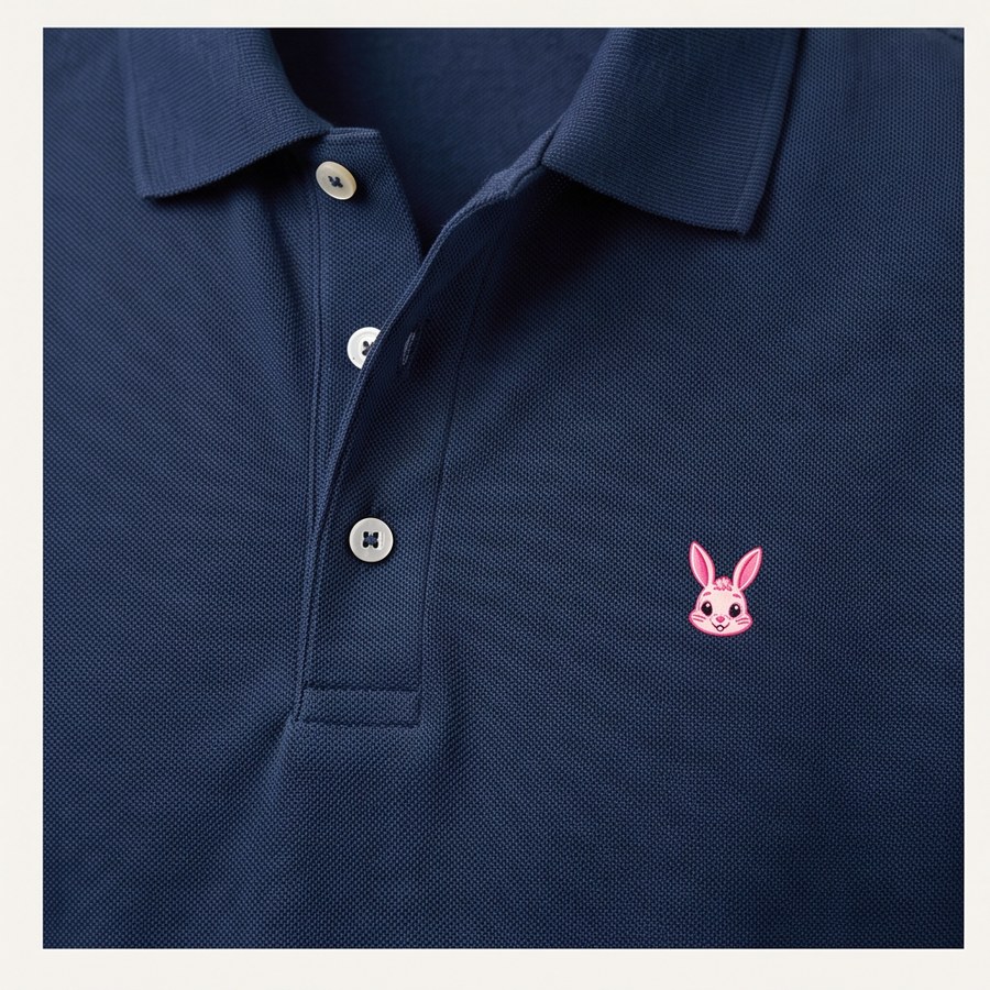 Minimal Polo in navy