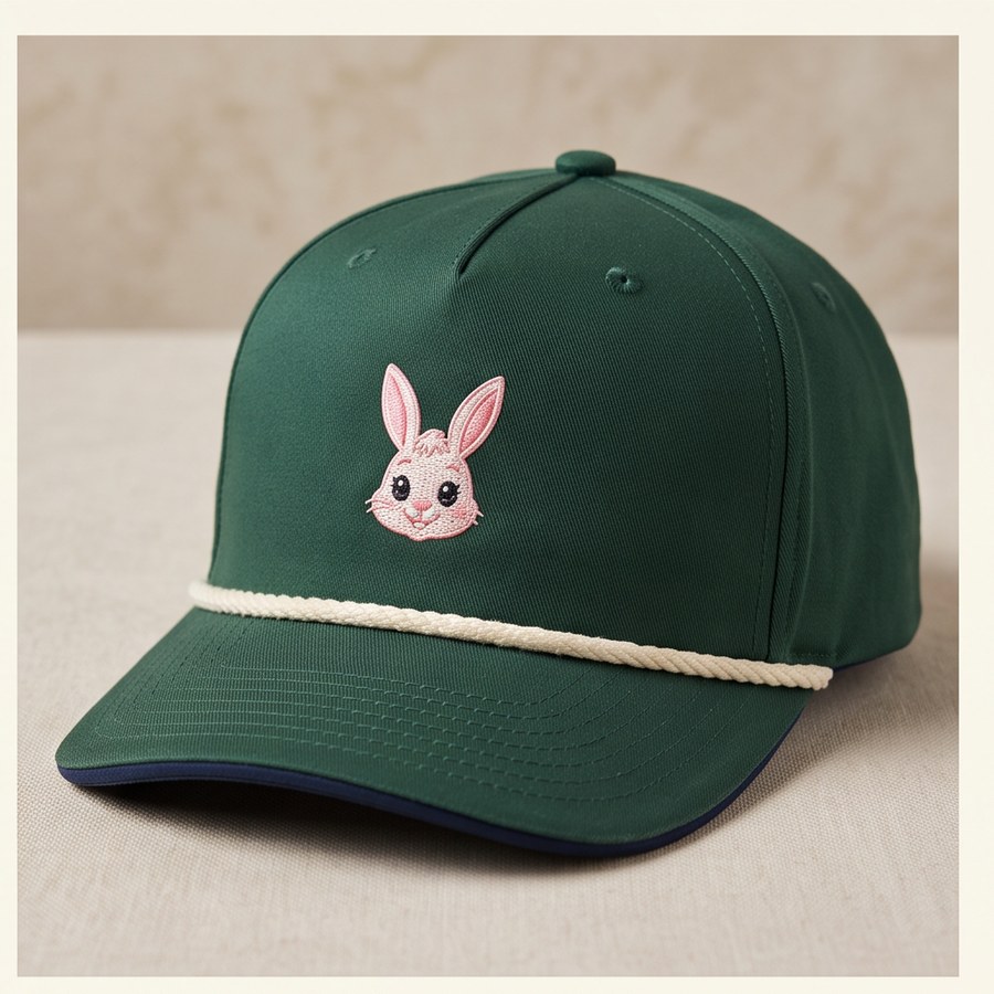 Rope Golf Hat in forest