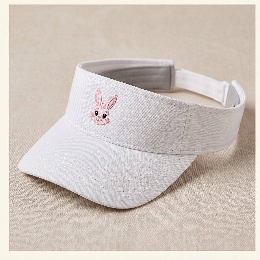 Sunday Round Visor in white